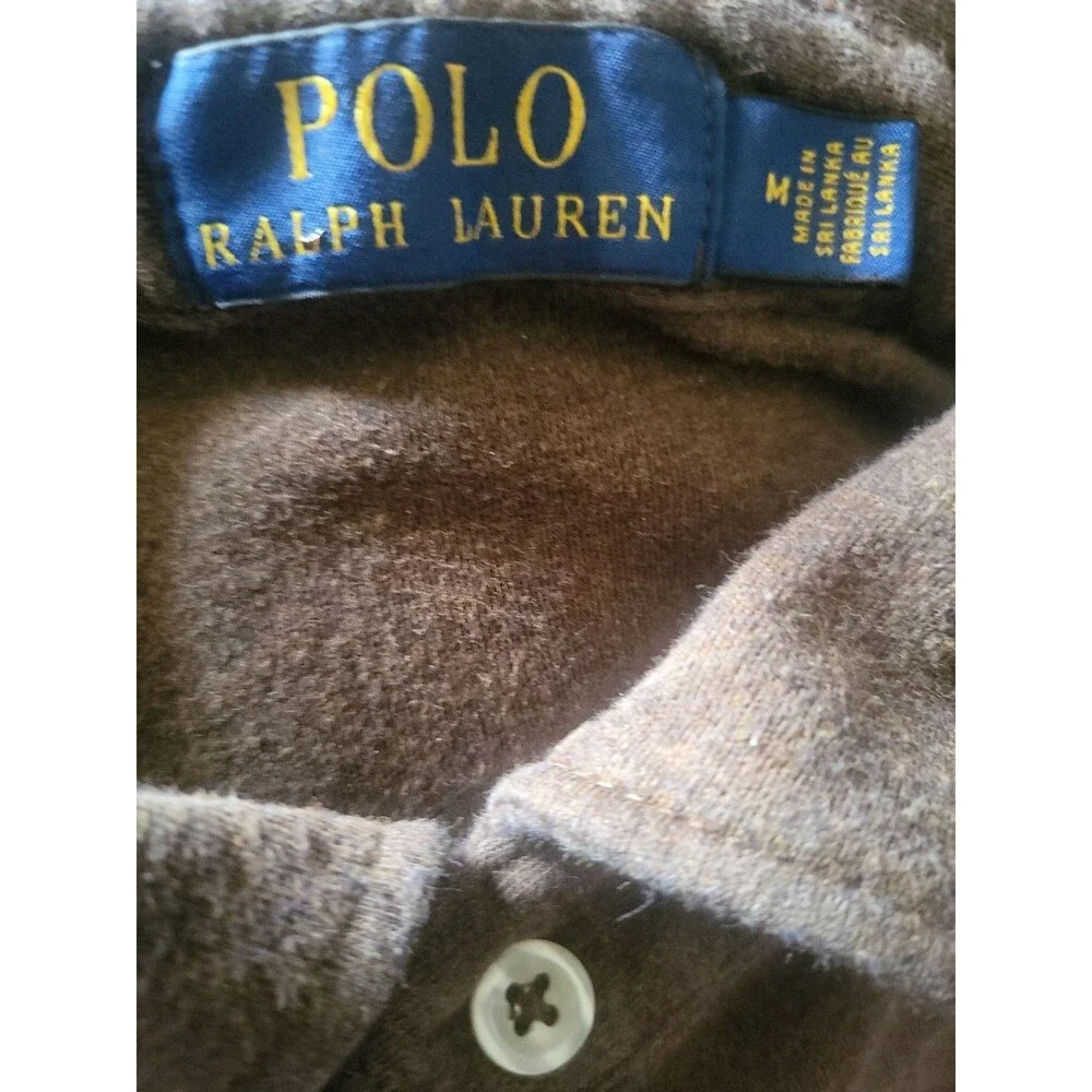 (#16) Polo By Ralph Lauren Short Sleeve Size Men's Medium Brown